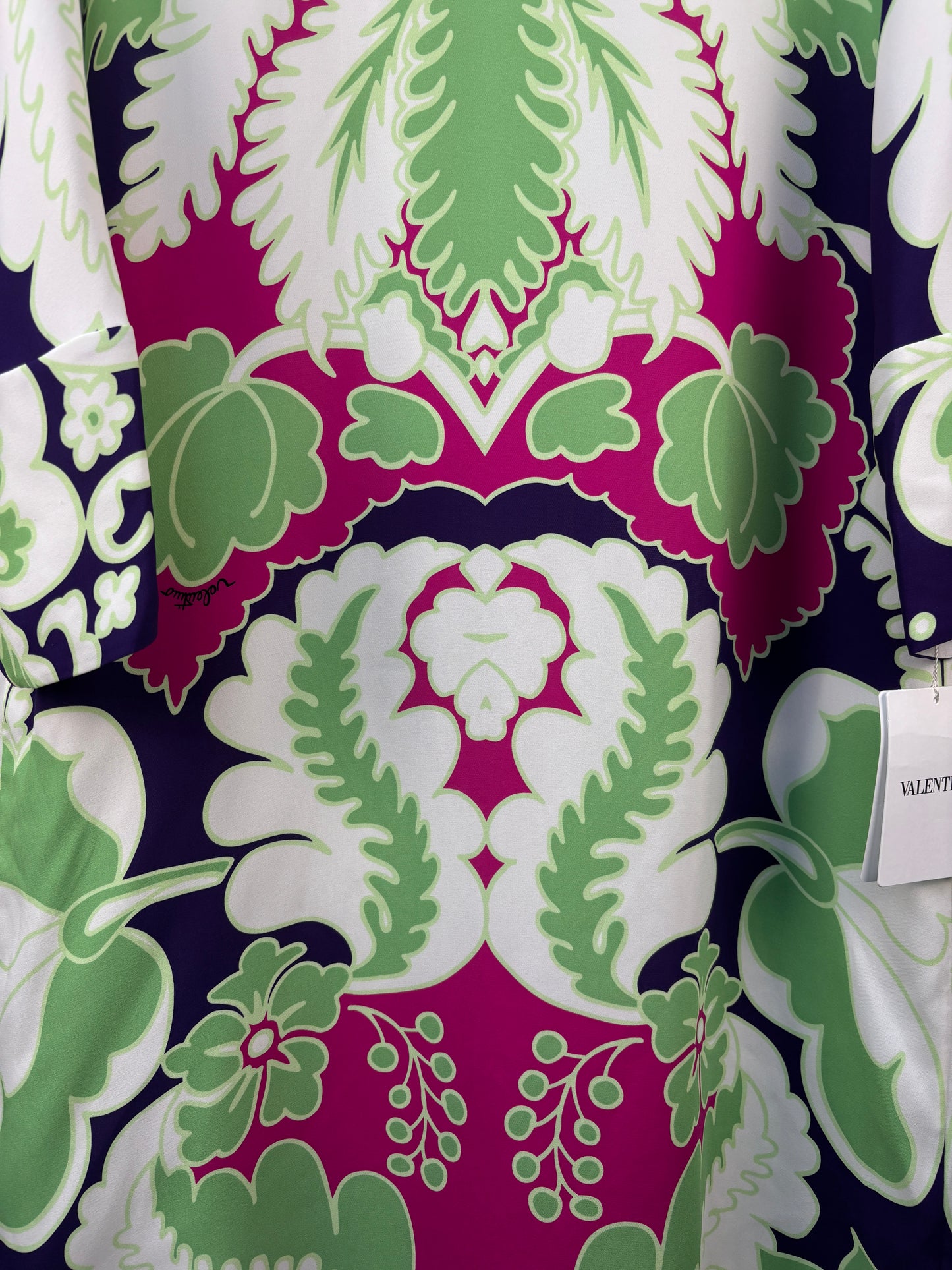 Valentino Garavani Floral Print Silk Midi Dress