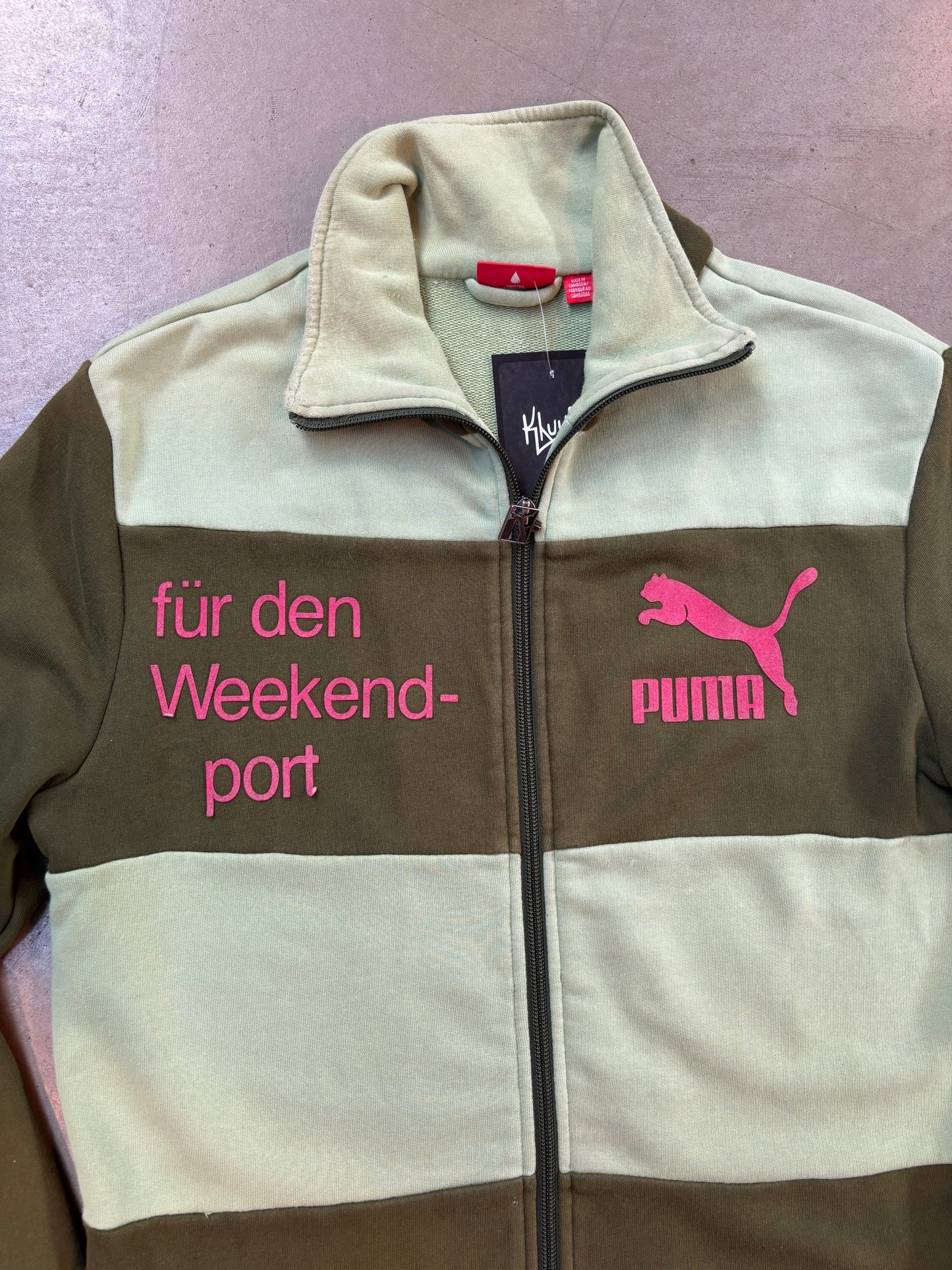 Puma Retro Olive Green Track Jacket