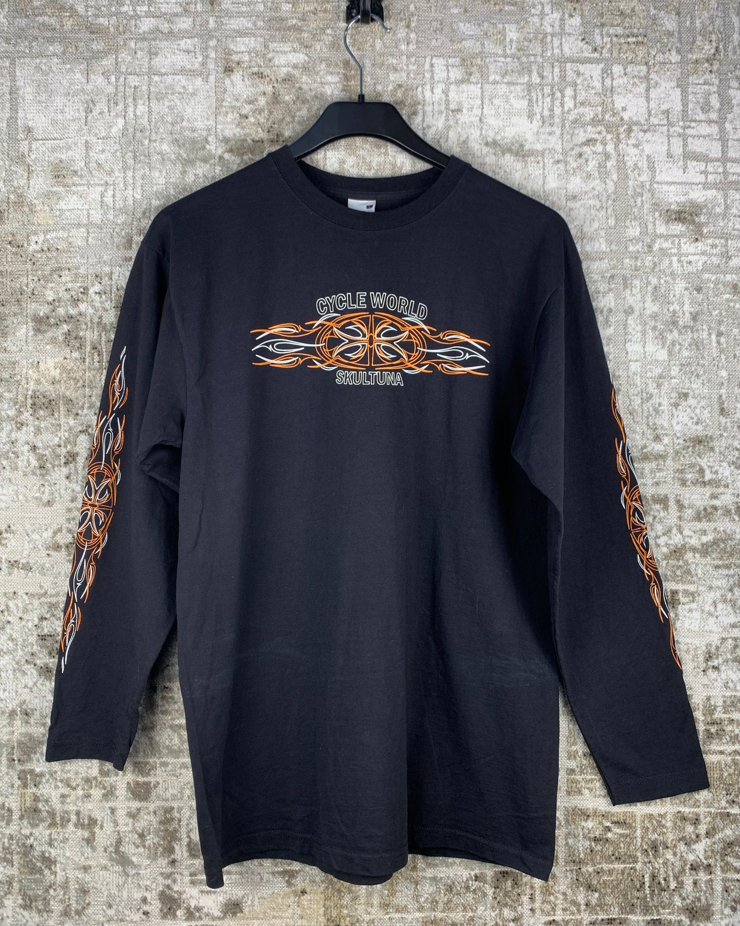 Mens Vintage Cycle World Skultuna Long Sleeve T Shirt