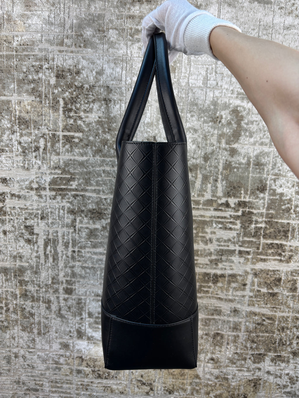 Bottega Veneta Intrecciato Embossed Leather Tote Bag