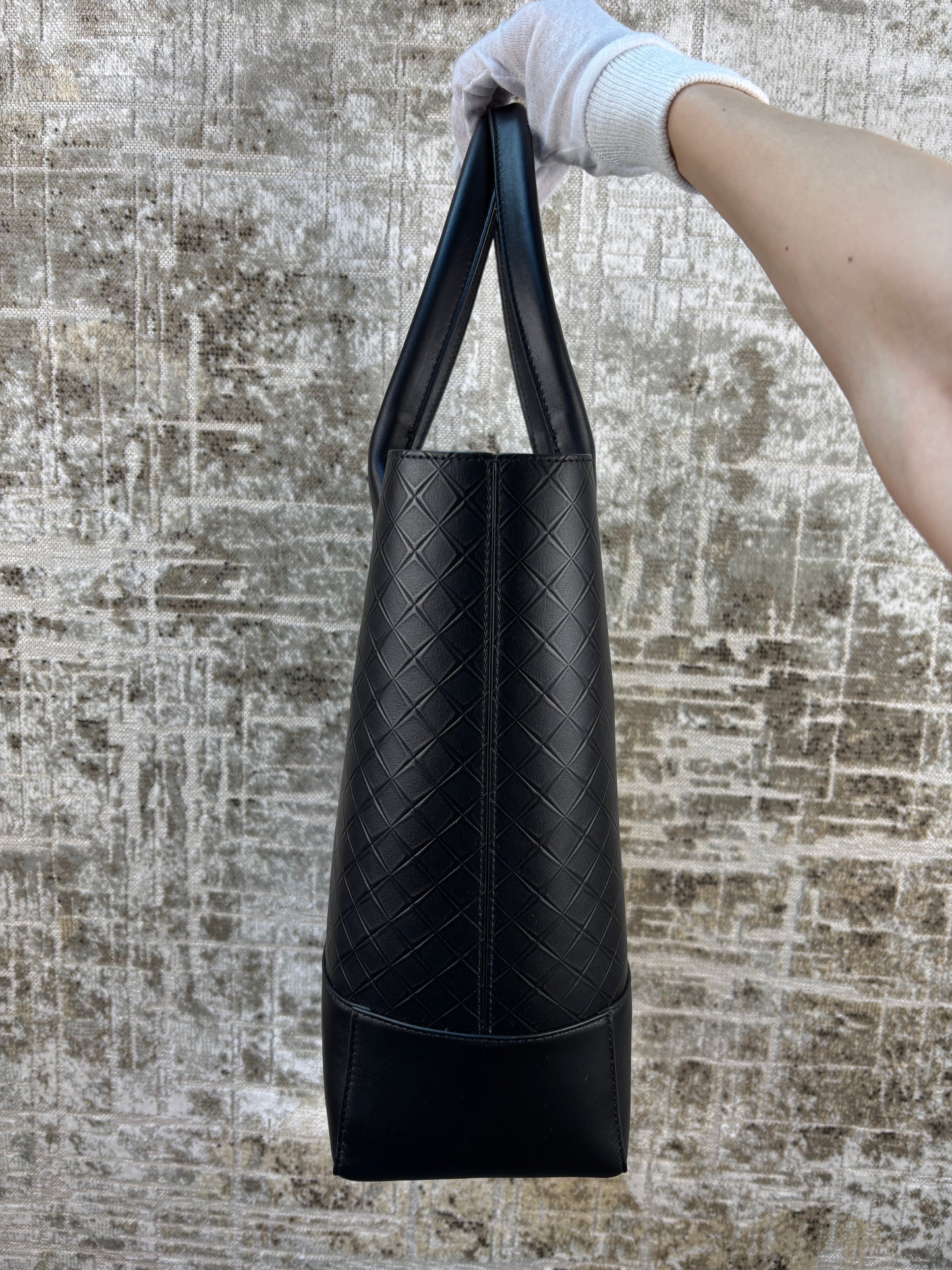 Bottega Veneta Intrecciato Embossed Leather Tote Bag