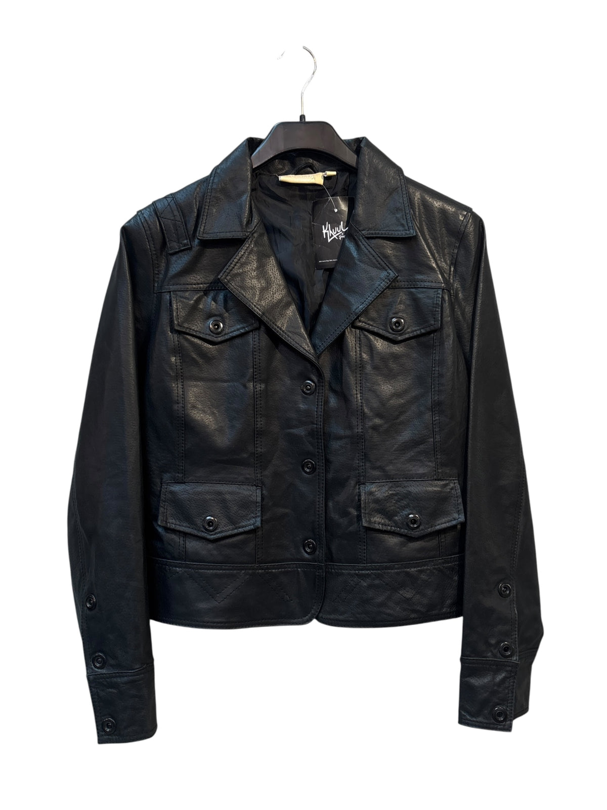 Woman by Halens Black Leather Jacket