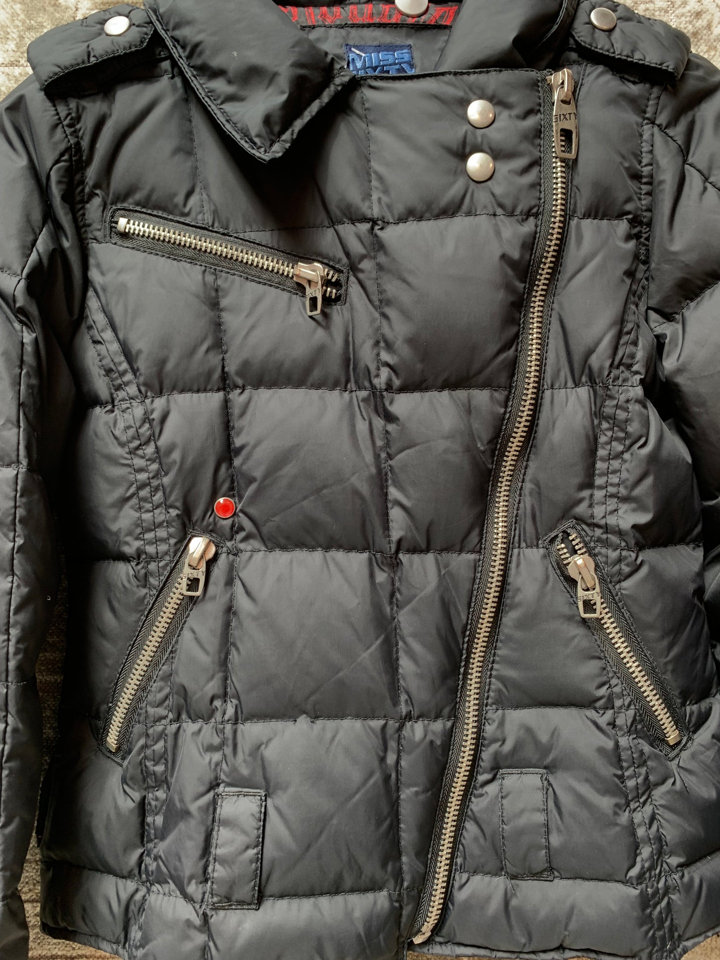 Miss Sixty Y2K Asymmetrical Puffer Jacket