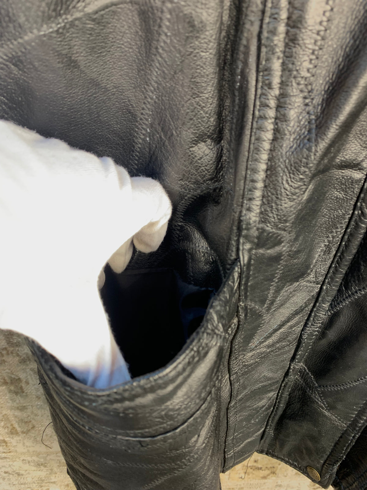 Women's Vintage Black Genuine Leather Coat