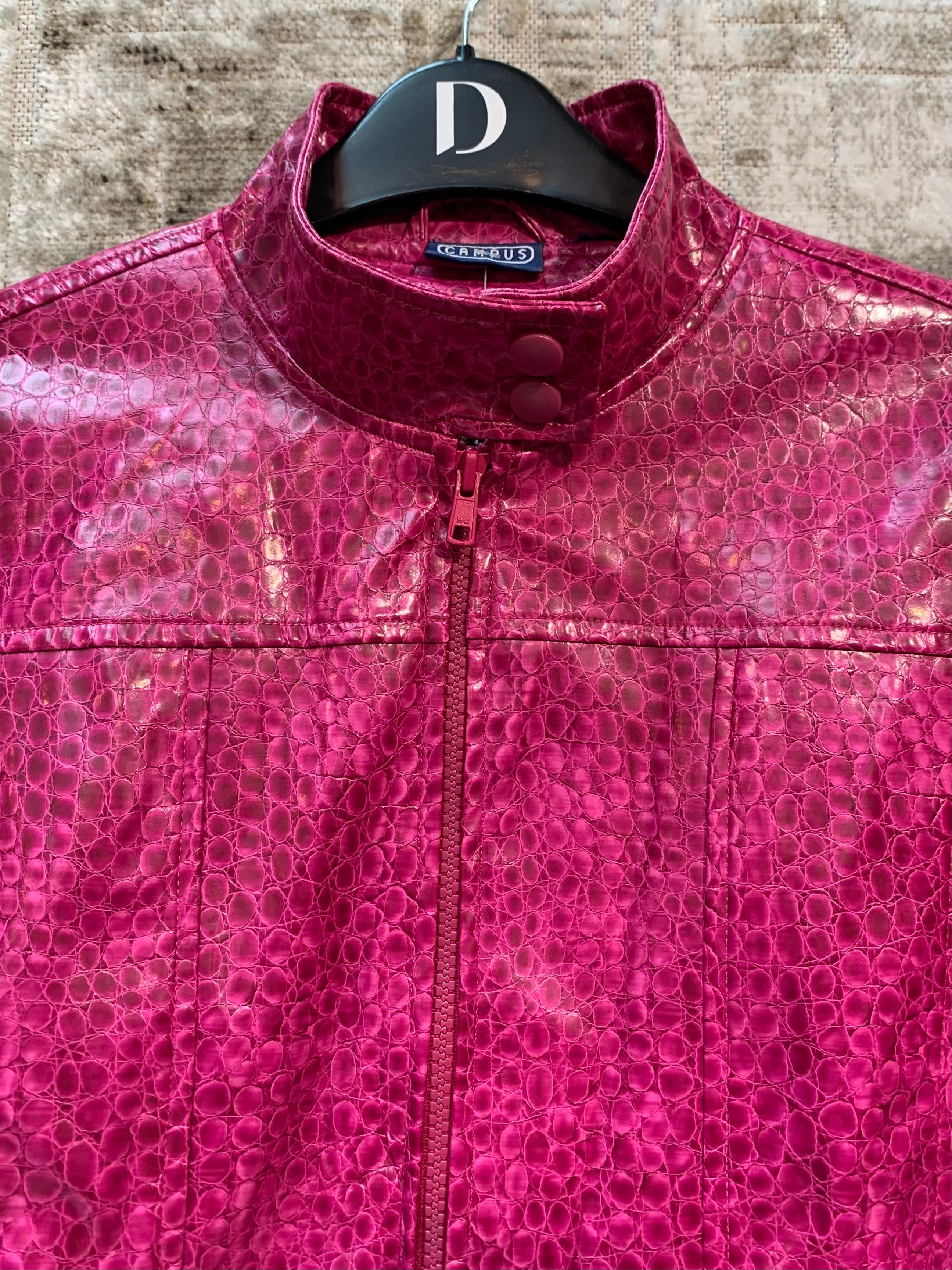 Campus Y2K Snakeskin Zip Jacket