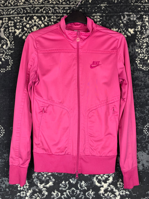 Womens Pink Full Zip Nike Track Jacket