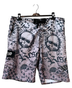 RSQ Rescue Sport Skull Print Board Shorts