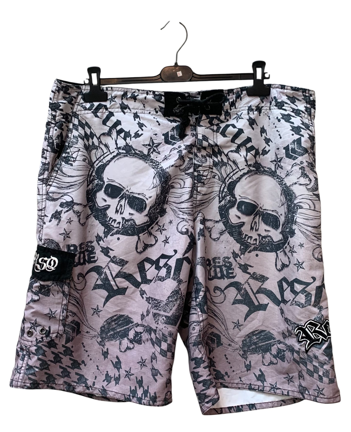 RSQ Rescue Sport Skull Print Board Shorts