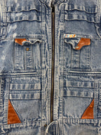Mens Vintage Denim Utility Vest