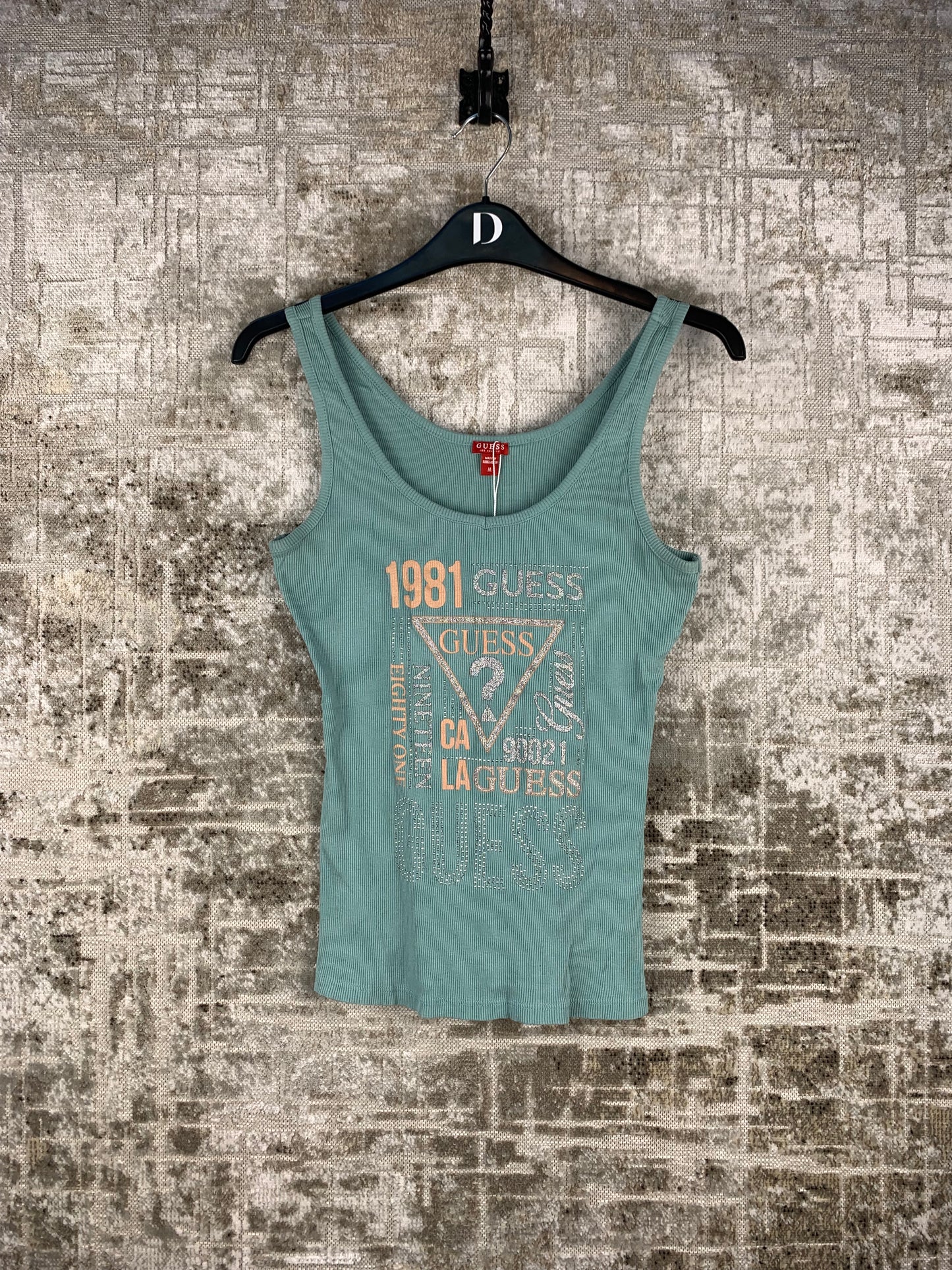Womens Y2K Guess 1981 Tank Top