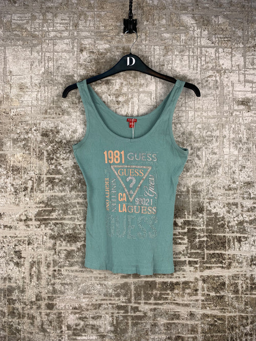 Womens Y2K Guess 1981 Tank Top