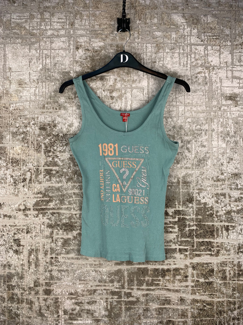 Womens Y2K Guess 1981 Tank Top