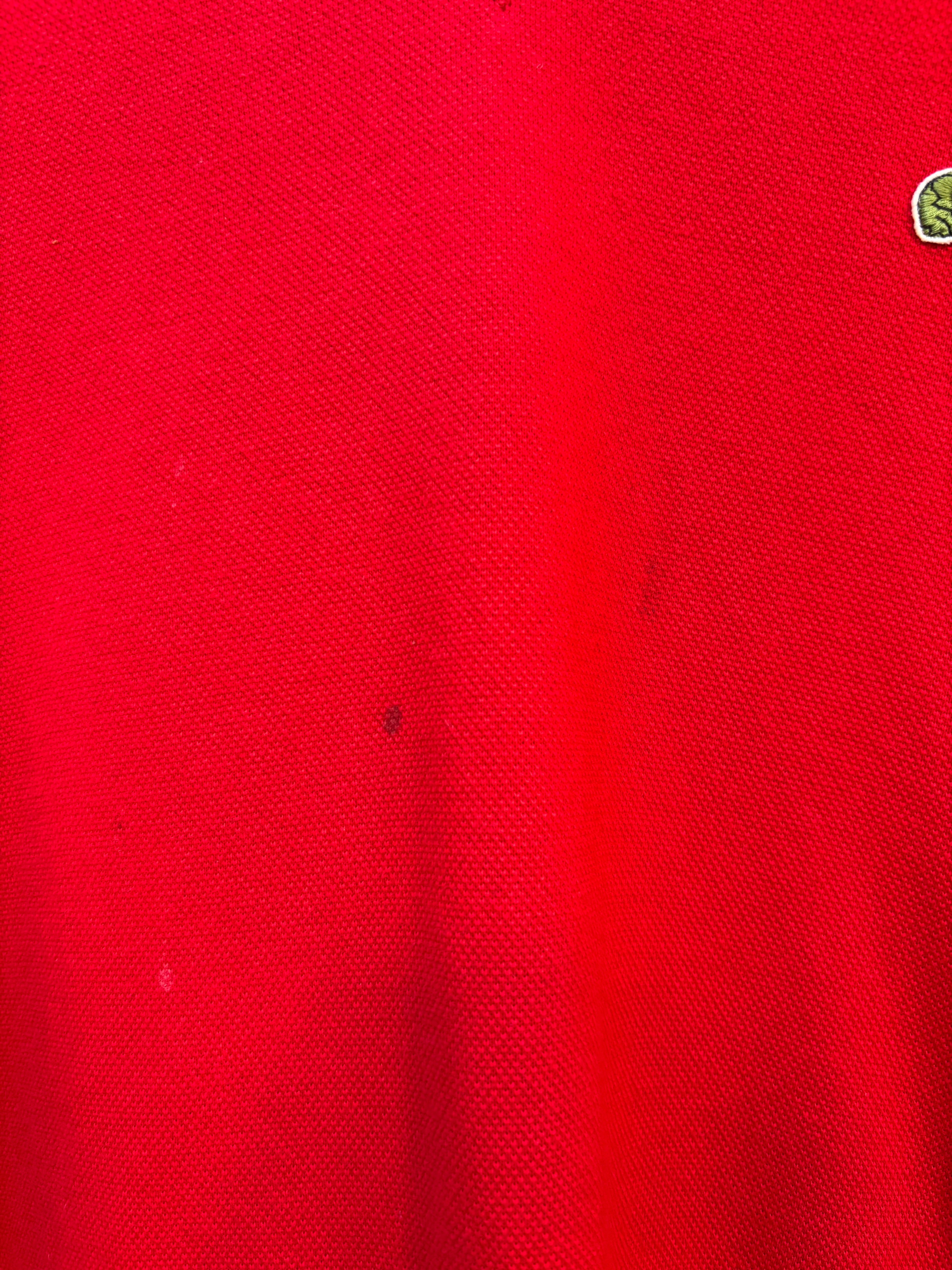 Chemise Lacoste Red Piqué Sweatshirt