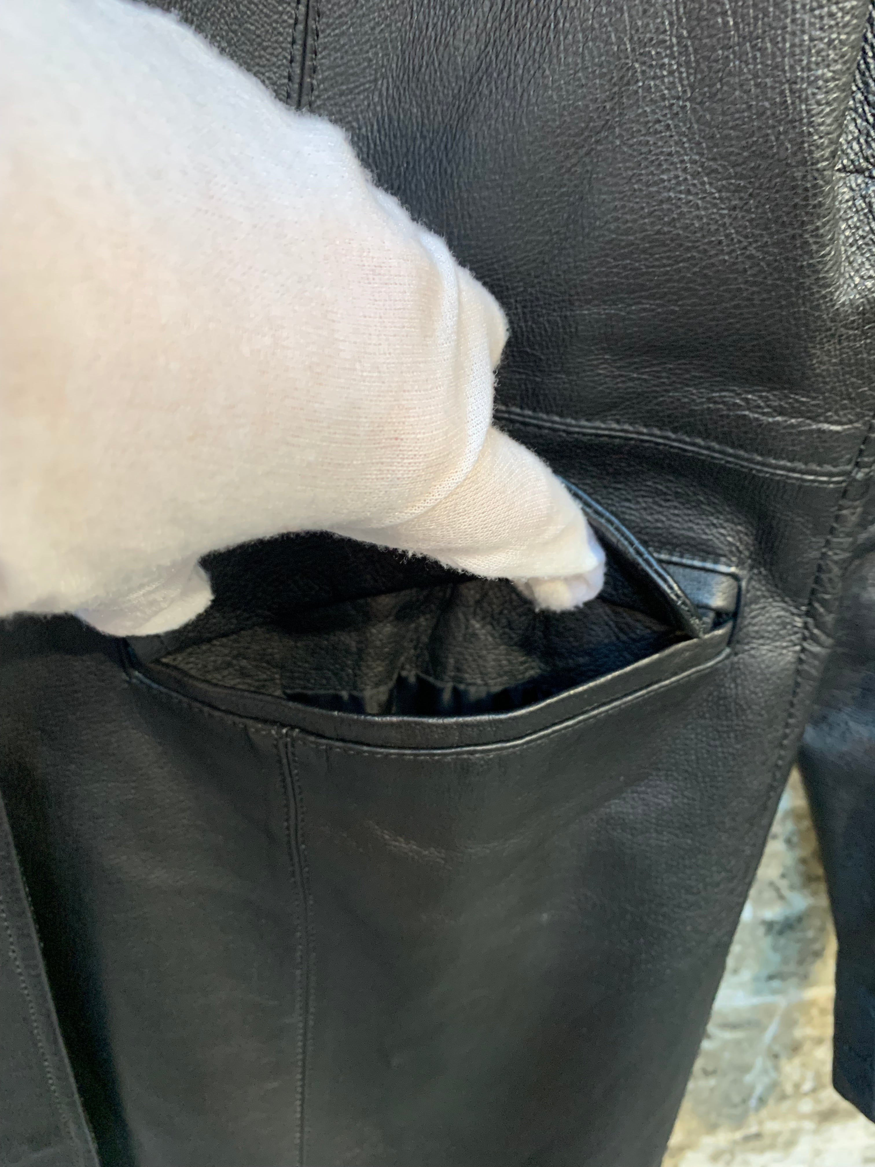 Clockhouse Leather Longline Coat