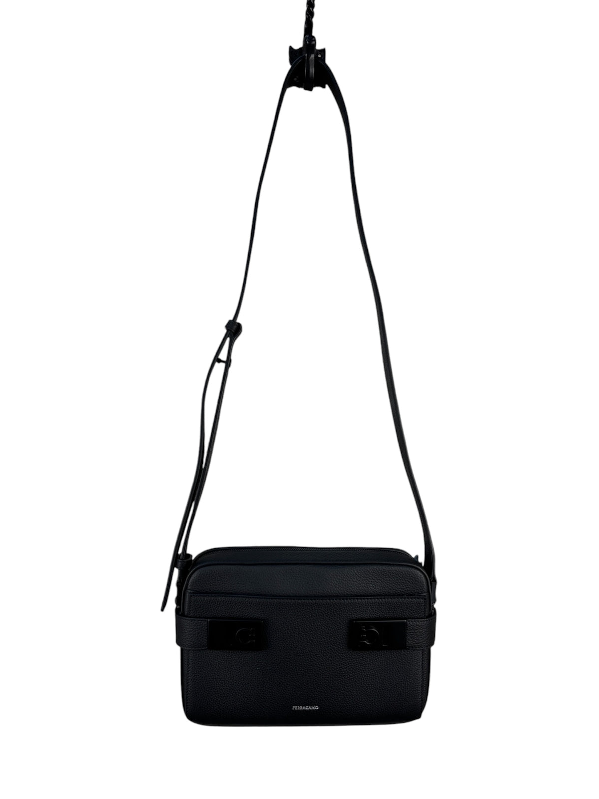 Salvatore Ferragamo Gancini Buckle Leather Shoulder Bag