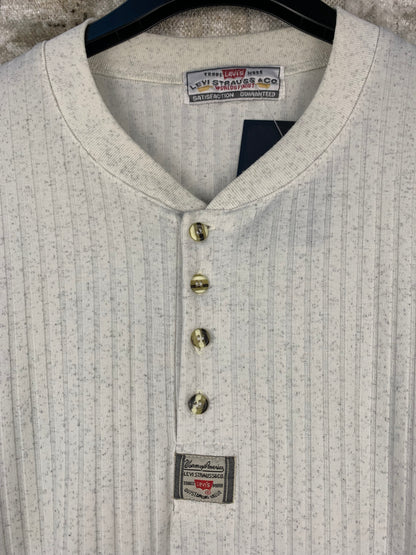 Men's Vintage Levi Strauss Beige Ribbed T-Shirt