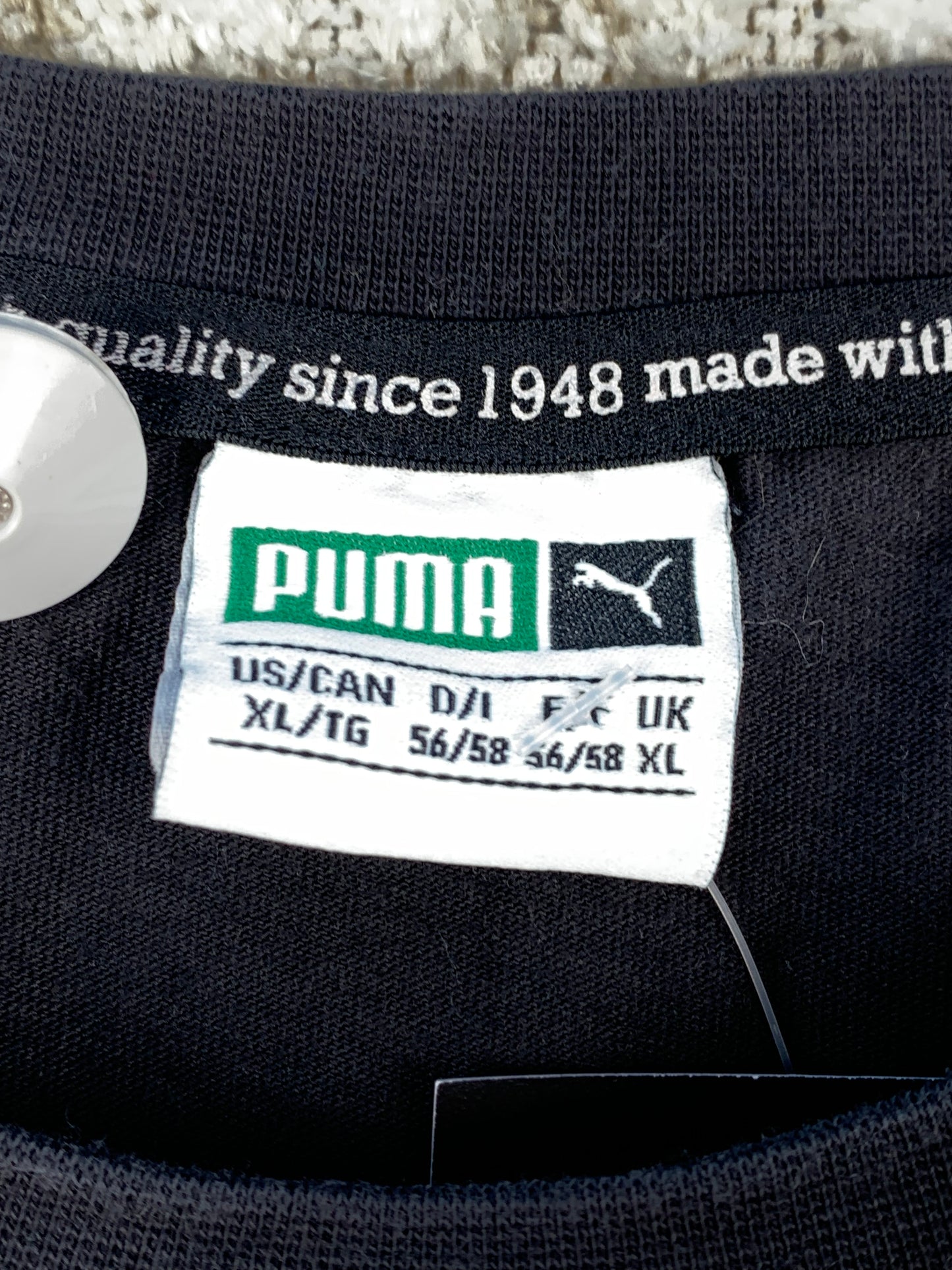 Men's Puma 3D Text Black T-Shirt