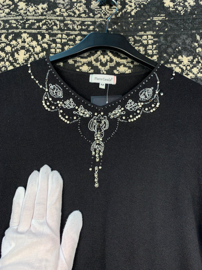 Women's Vintage Black Long Sleeve Shirt