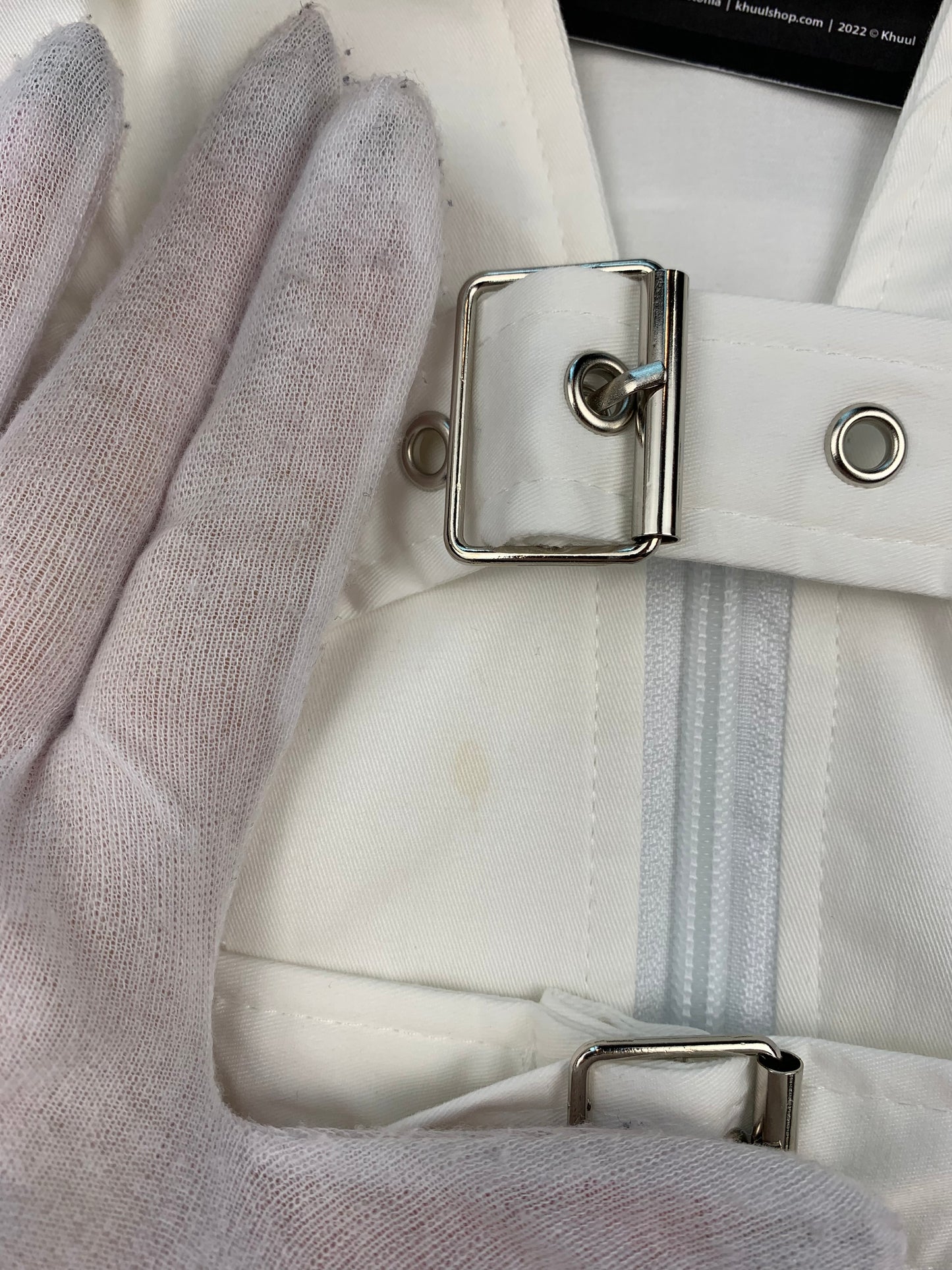 Womens Y2K White Napoleon Corset Jacket