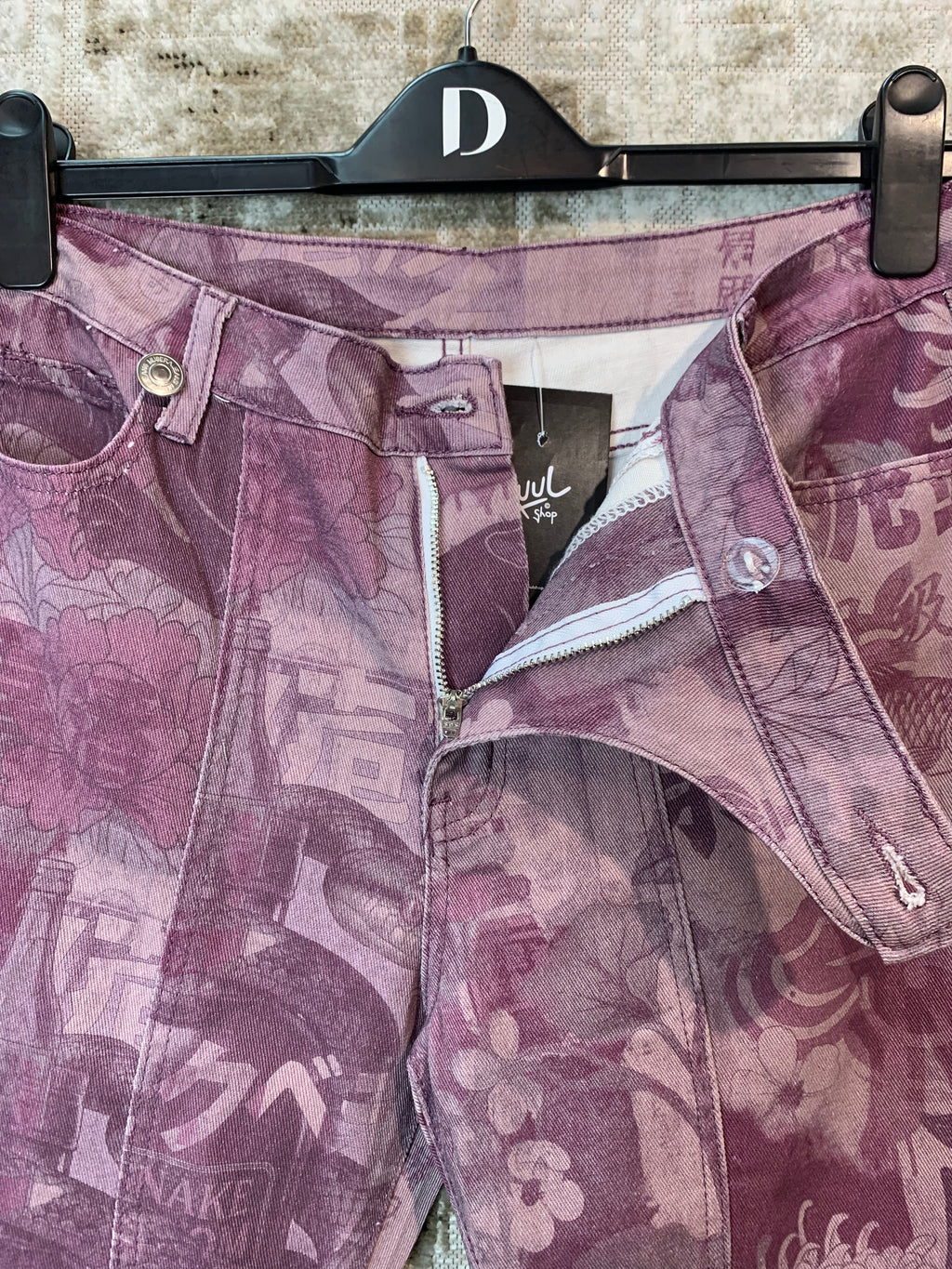 Musera Chinatown Print Flare Jeans