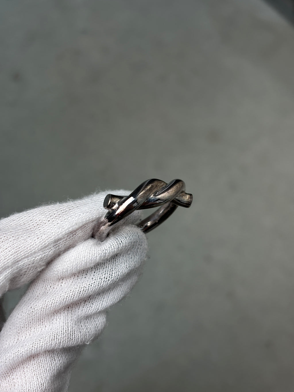 Bottega Veneta Silver Knot Ring