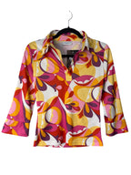 Hennes Collection Y2K Psychedelic Collared Top