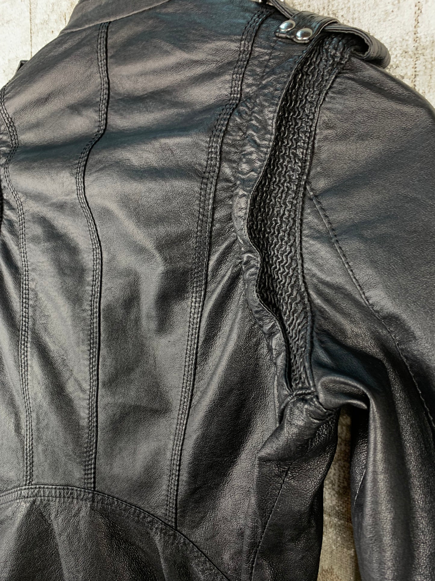 Men's Vintage Jofama Black Genuine Leather Jacket