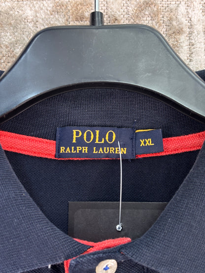 Men's Vintage Polo Ralph Lauren Dark Blue Polo T-Shirt