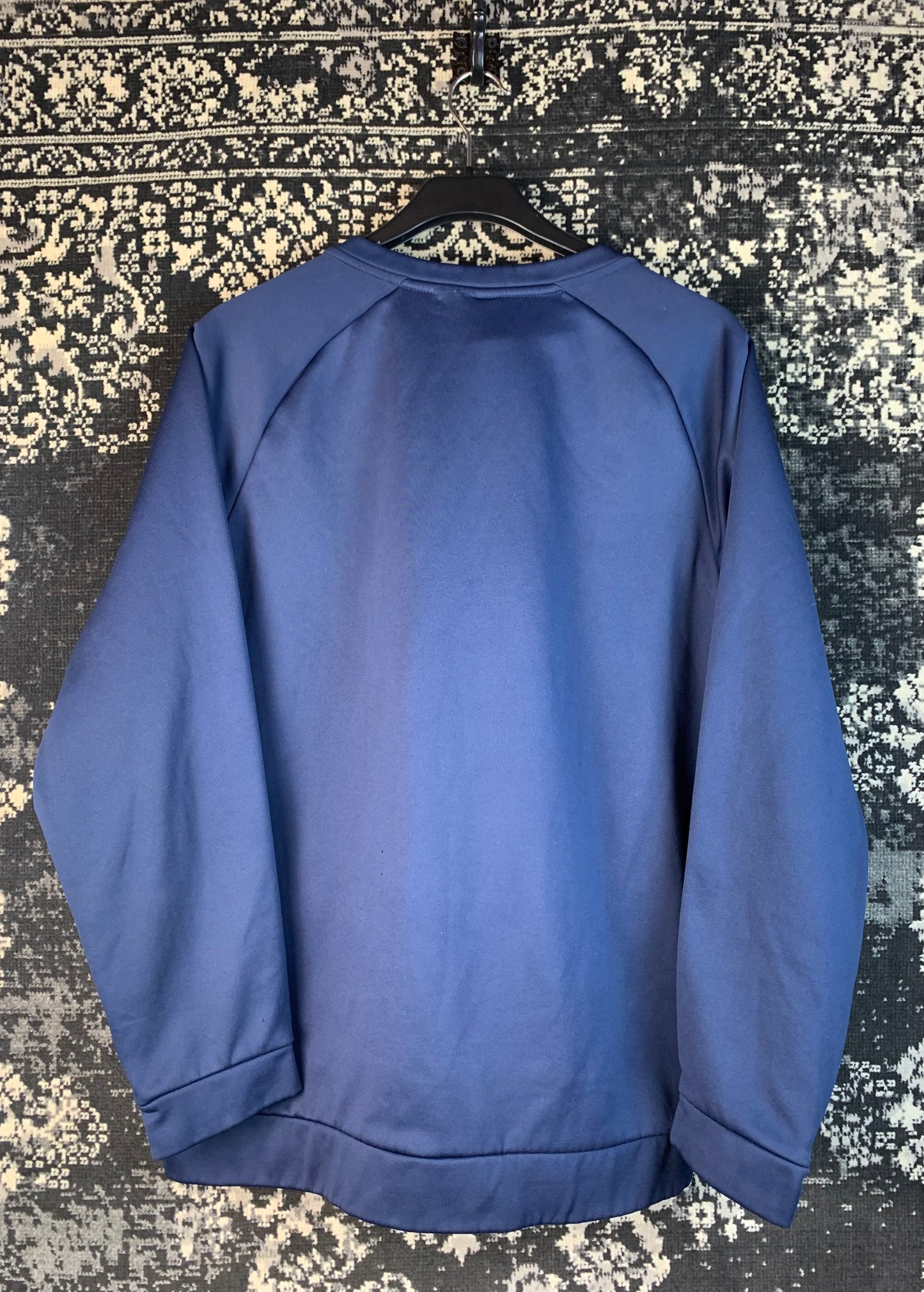 Nike Dri-Fit Navy Blue Long Sleeve Athletic Pullover Sweatshirt
