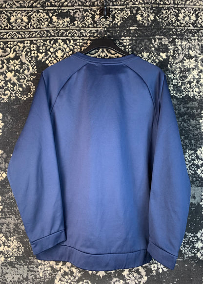 Nike Dri-Fit Navy Blue Long Sleeve Athletic Pullover Sweatshirt