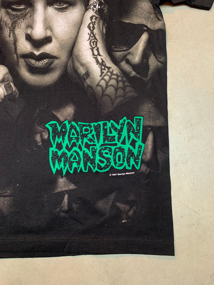 Marilyn Manson All Over Print Graphic T-Shirt