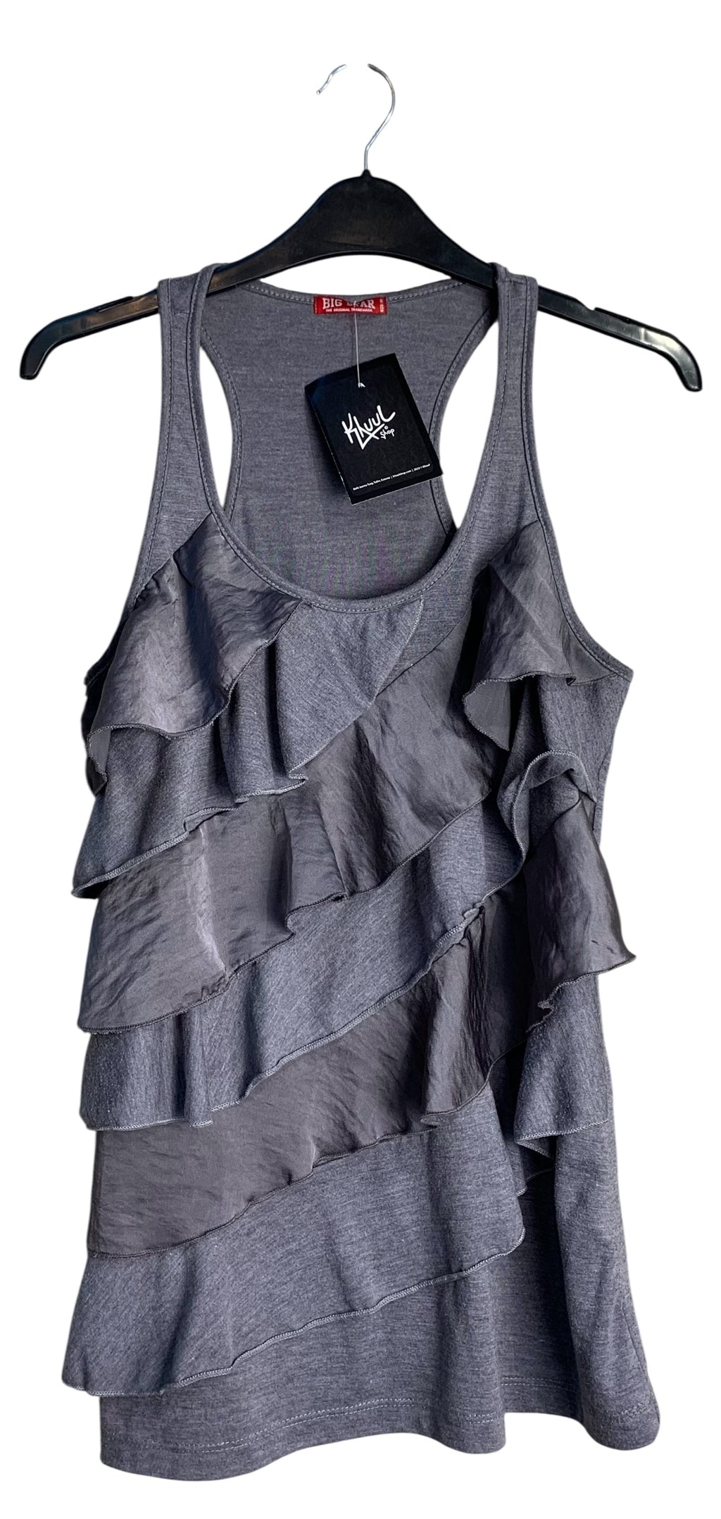 Big Star Ruffled Racerback Tank