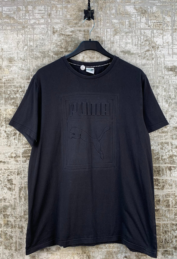 Men's Puma 3D Text Black T-Shirt