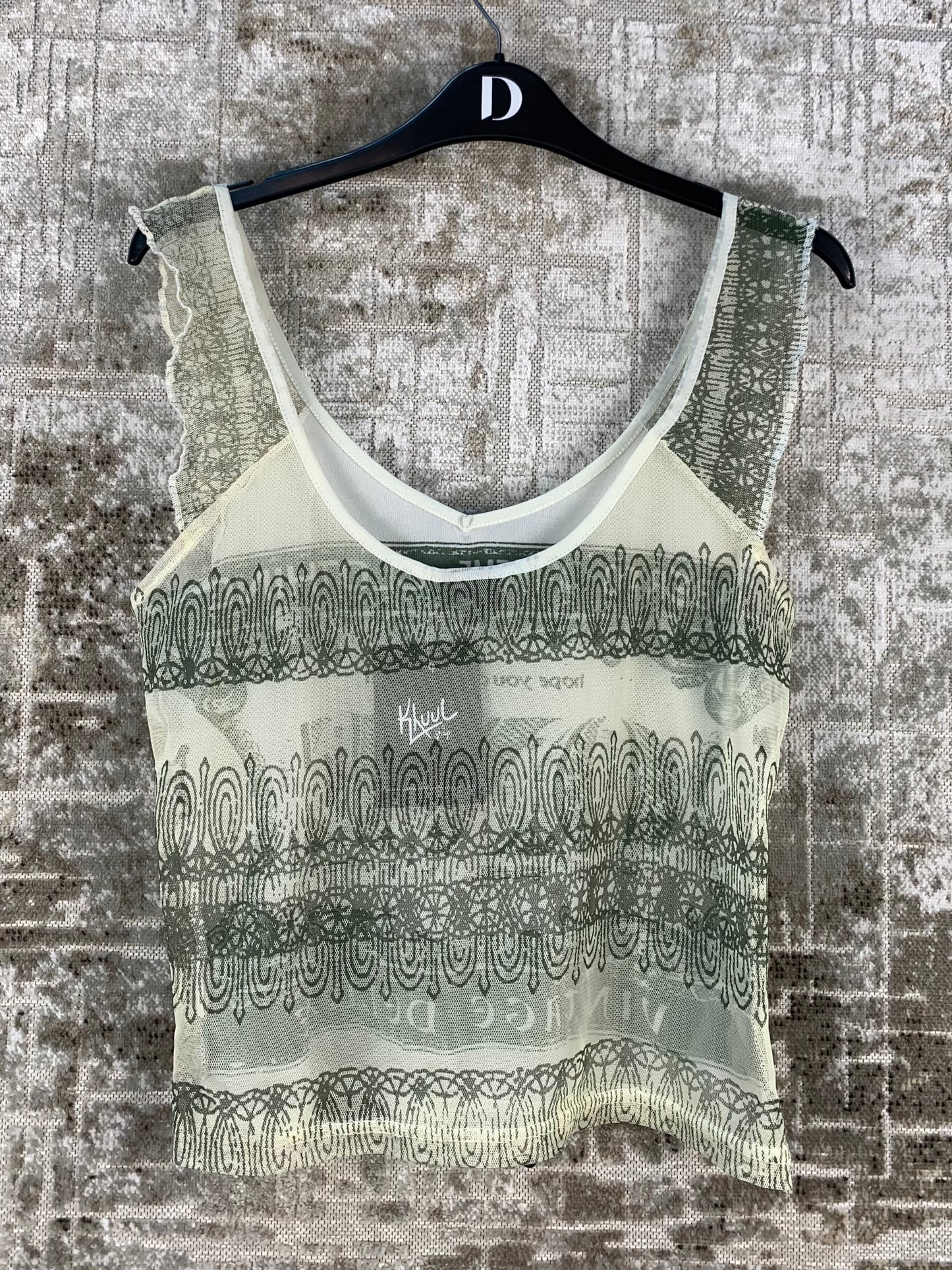 Women's Y2K One Dollar Mesh Tank Top
