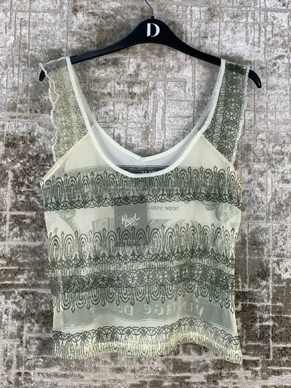 Women's Y2K One Dollar Mesh Tank Top