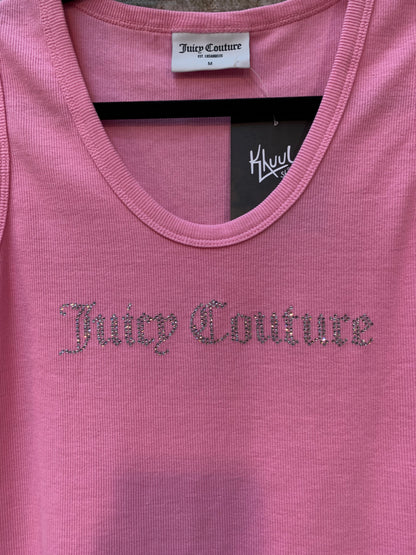 Juicy Couture Rhinestone Ribbed Tank