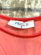 Picca's Coral Leopard Ombre Maxi Dress