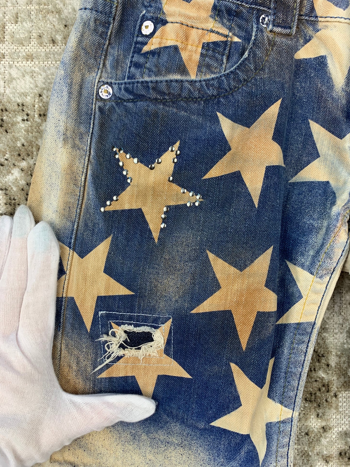 Women's Y2K Guess American Flag Shorts