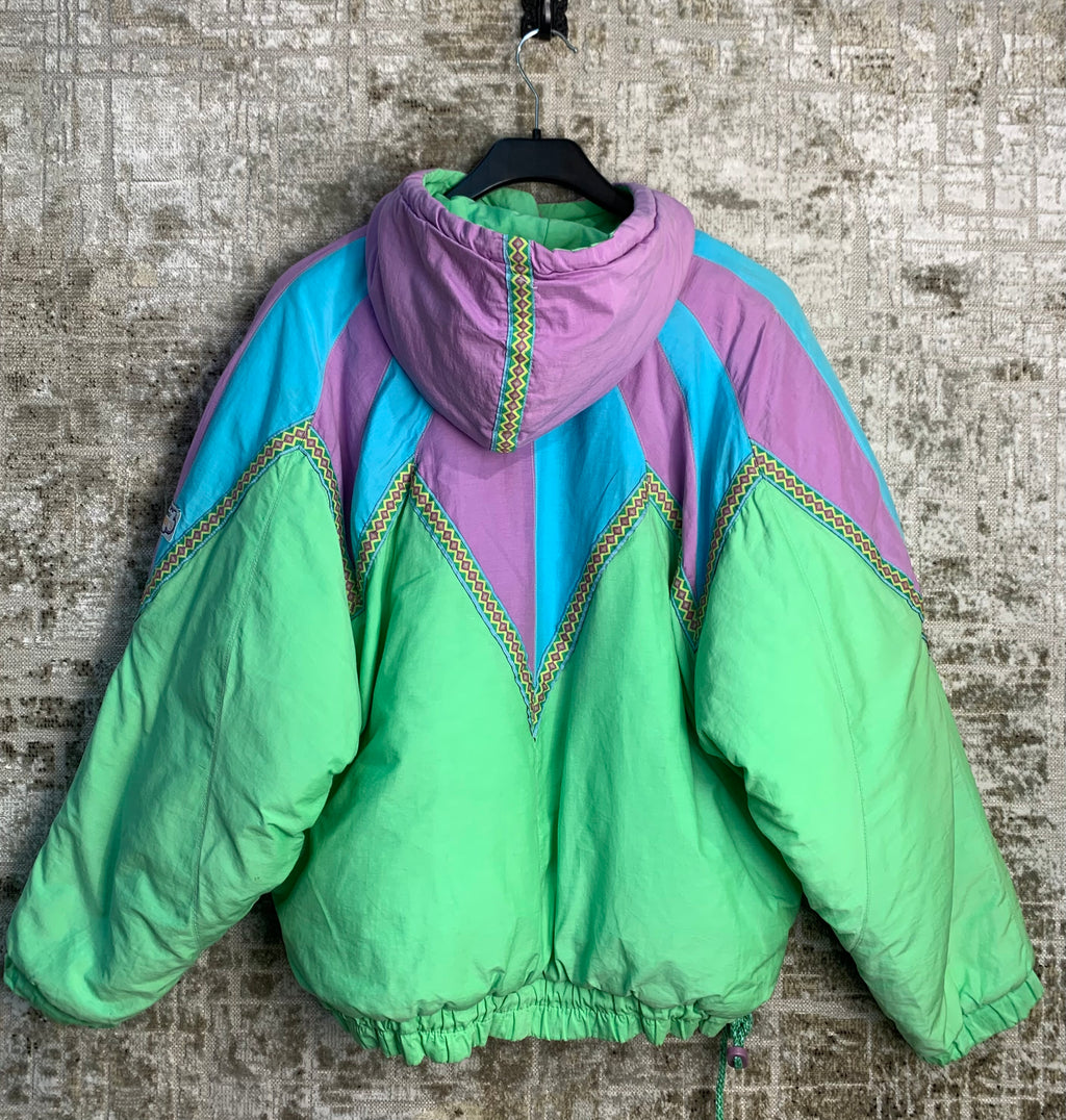 Smithy's Snowfun 80s Colourblock Ski Jacket