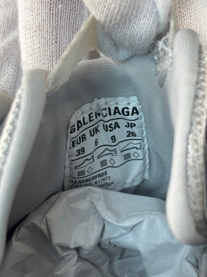 Balenciaga Metallic Silver Low Top Sneakers