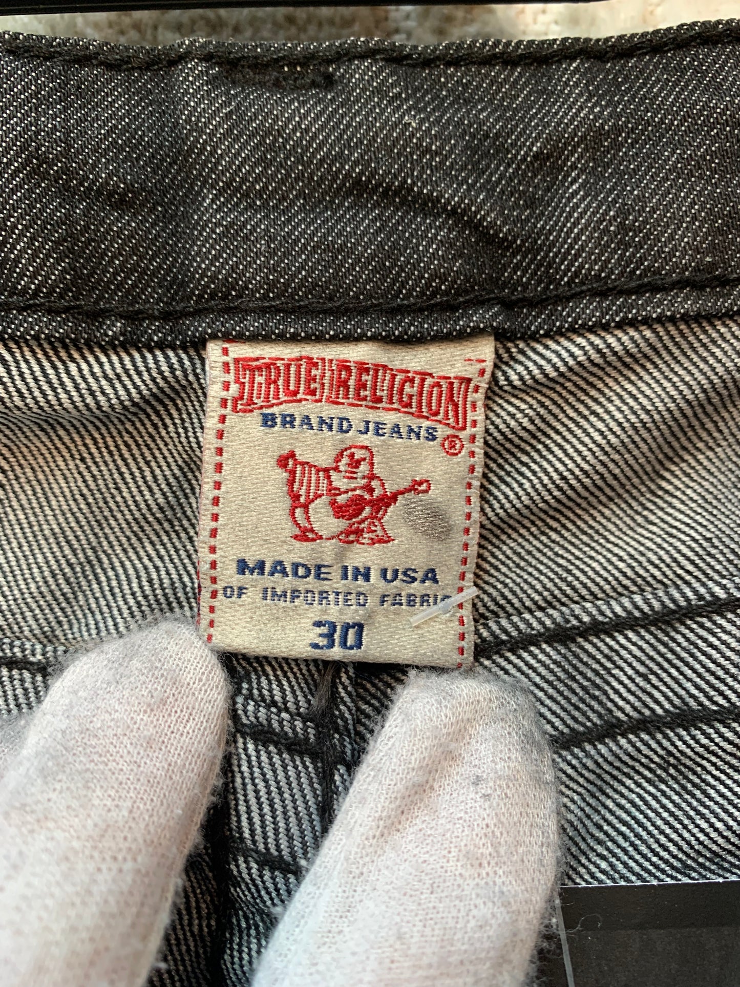 True Religion Rhinestone Straight Jeans