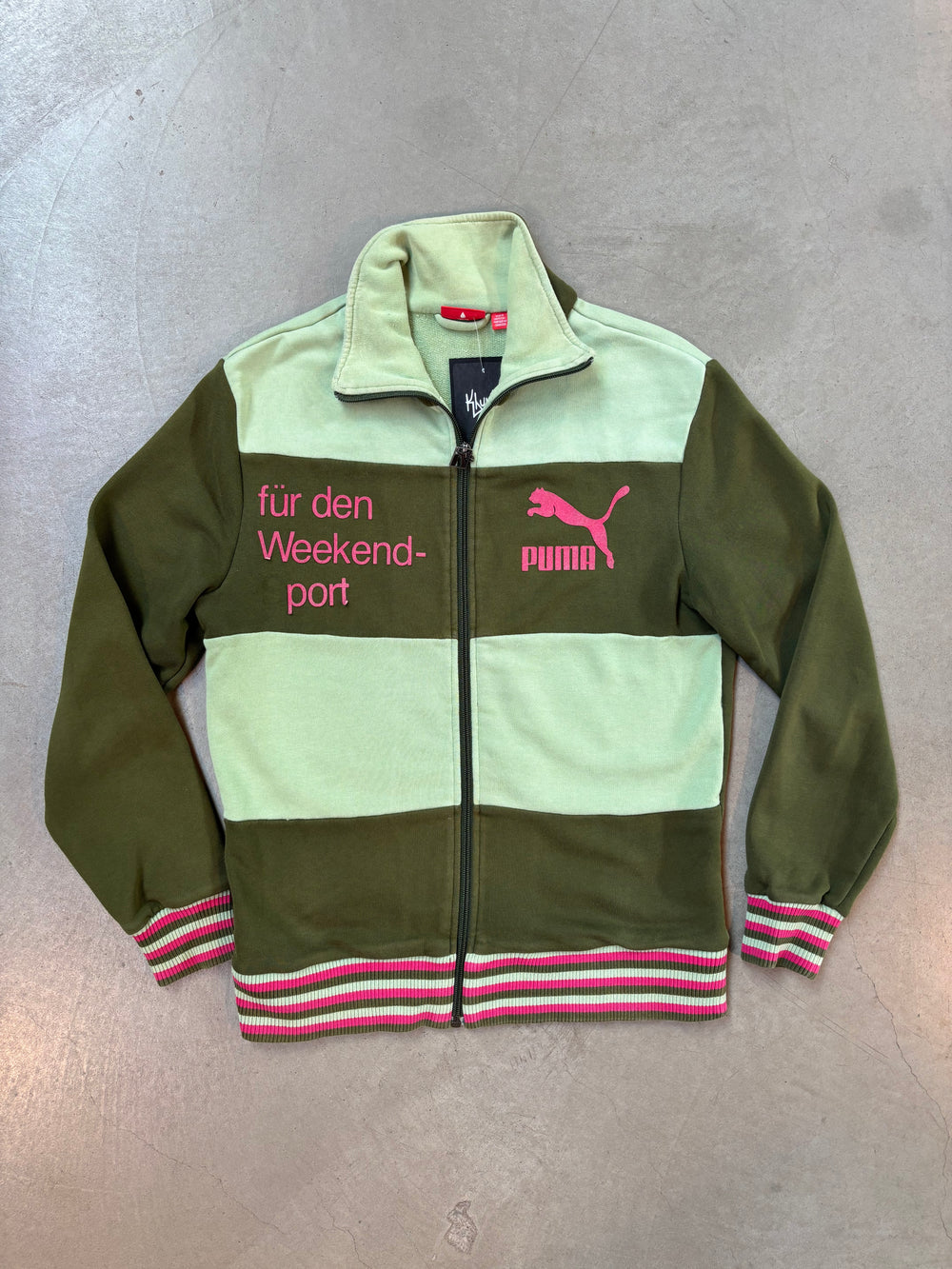 Puma Retro Olive Green Track Jacket