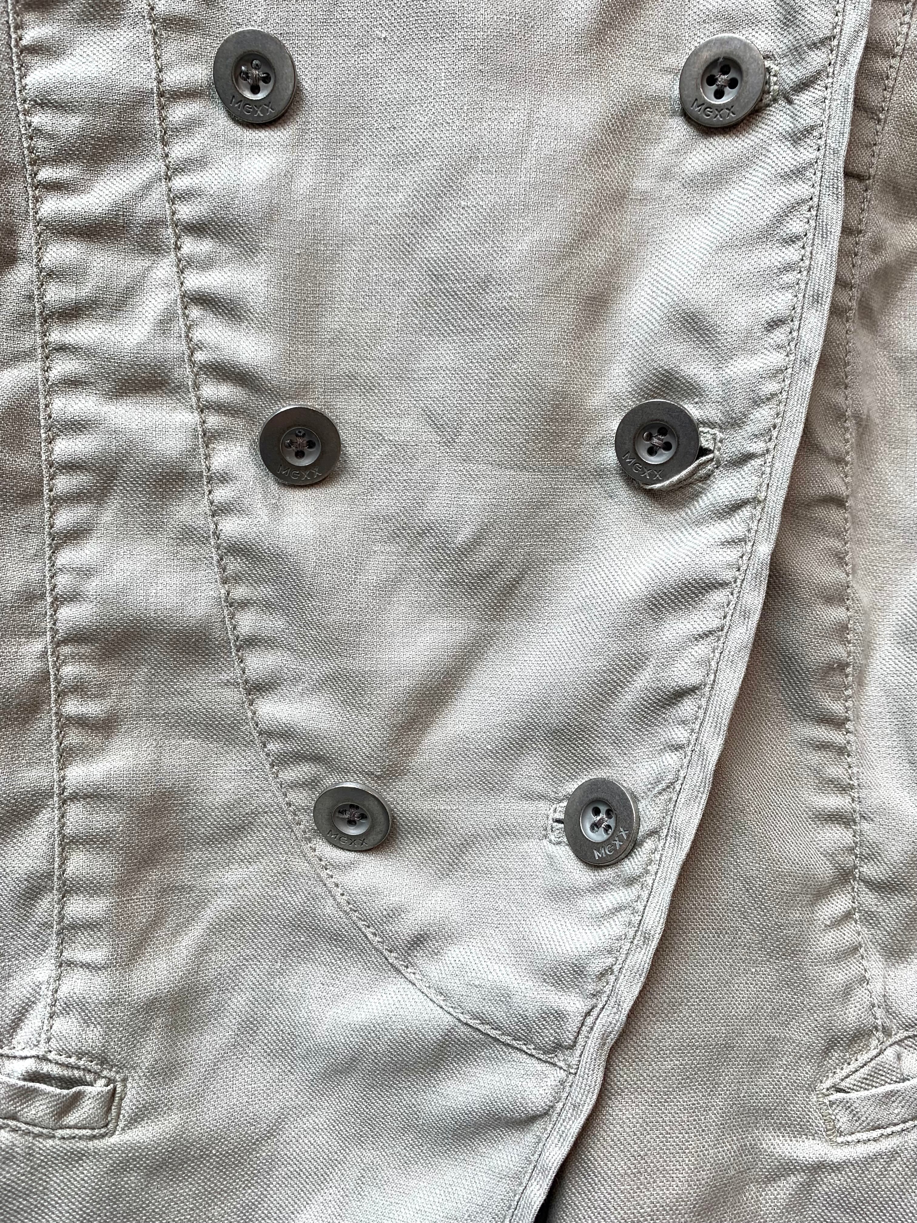 Mexx Linen Blend Double-Breasted Jacket