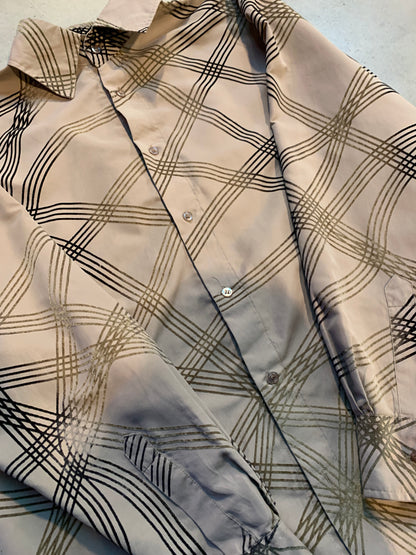 Vintage “Identical” Light Brown Button-Up Shirt