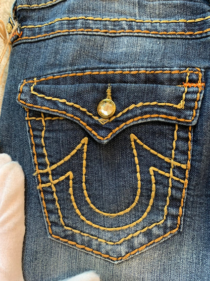True Religion Rhinestone Super T Jeans