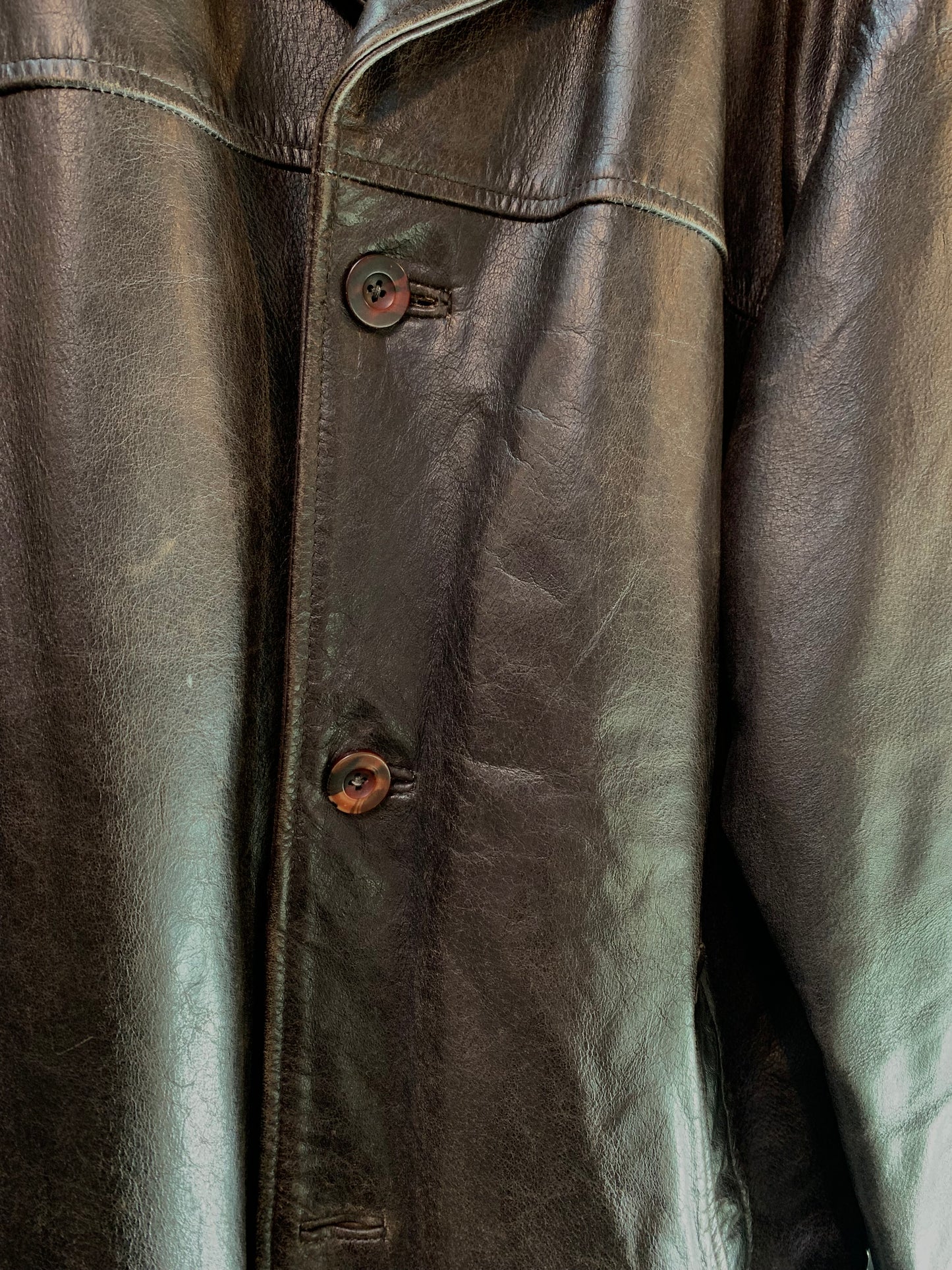 Vintage Woodlands Leather Jacket Men XXL