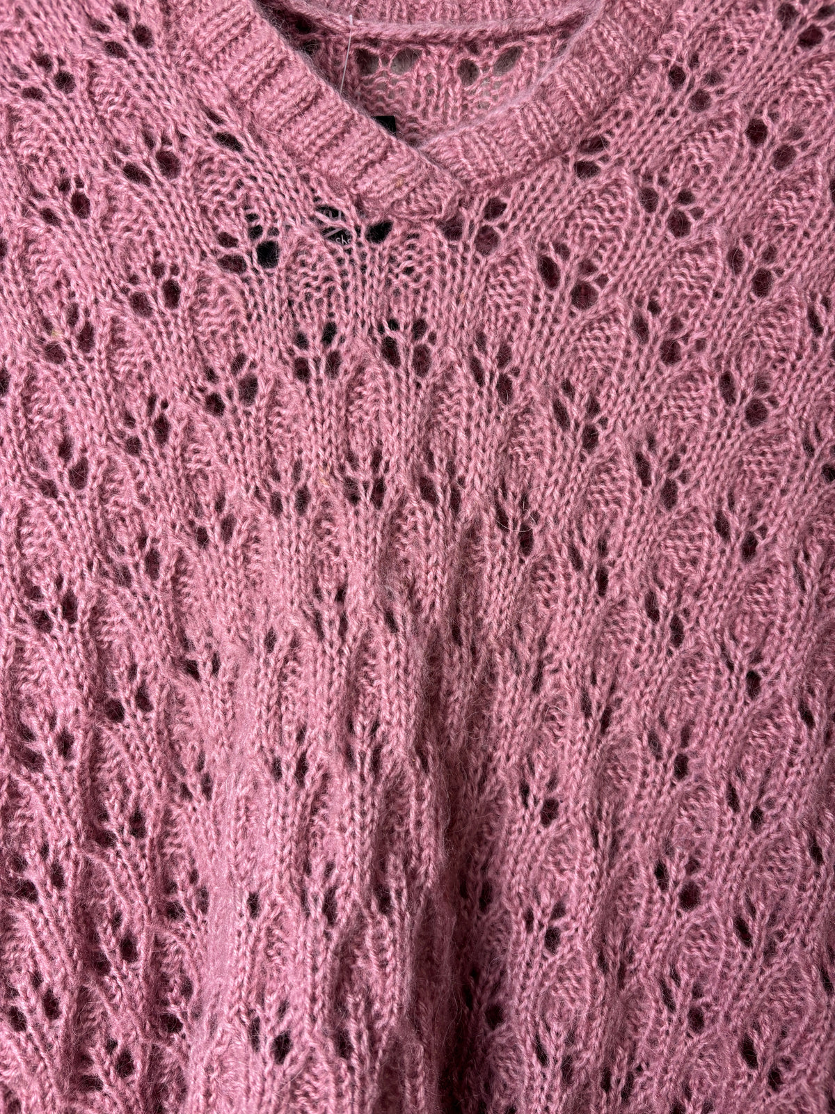 Pointelle Knit Sweater Vest