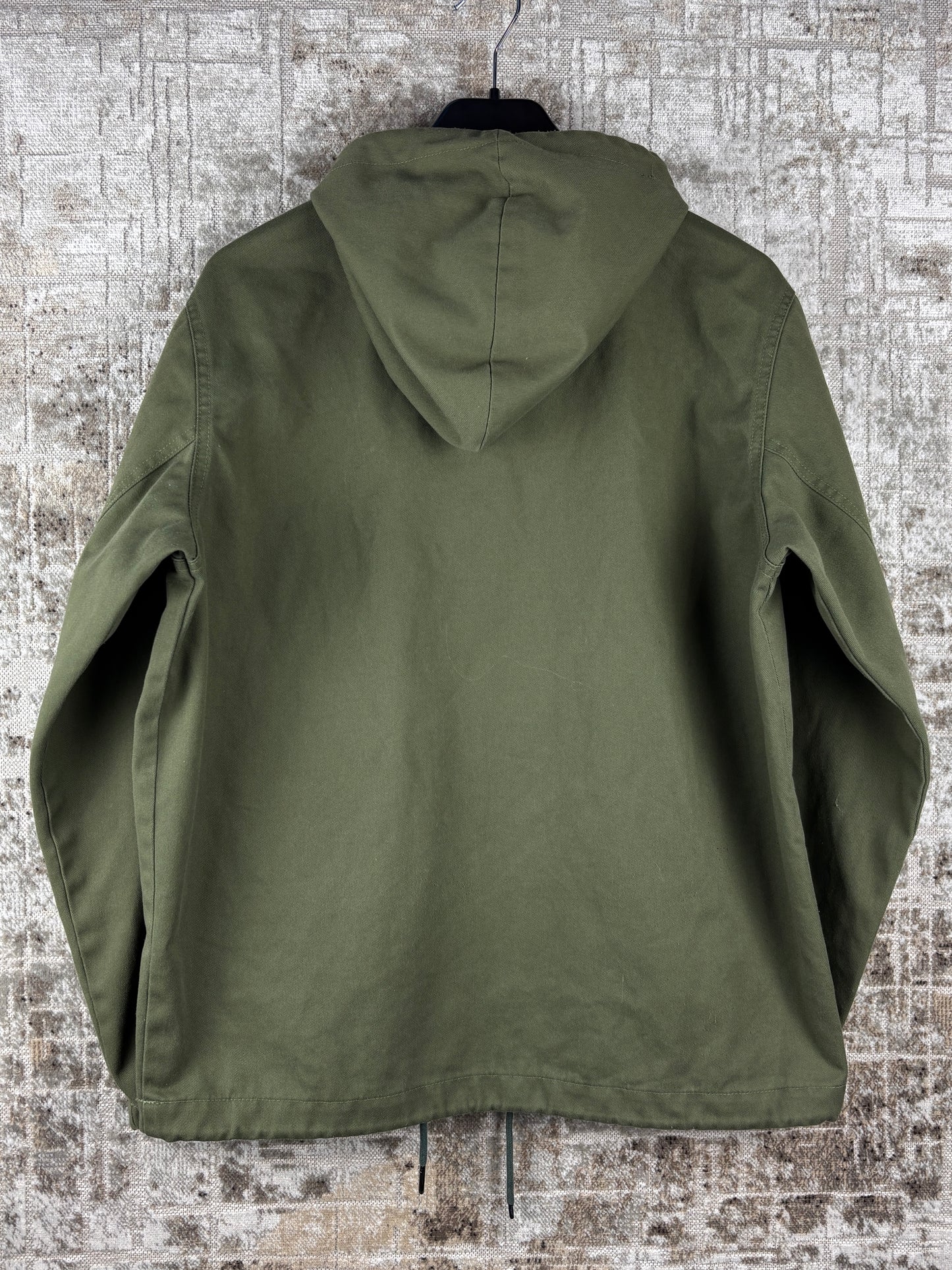 Mens Dickies Olive Green Zip Up Pullover Jacket