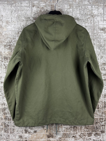 Mens Dickies Olive Green Zip Up Pullover Jacket