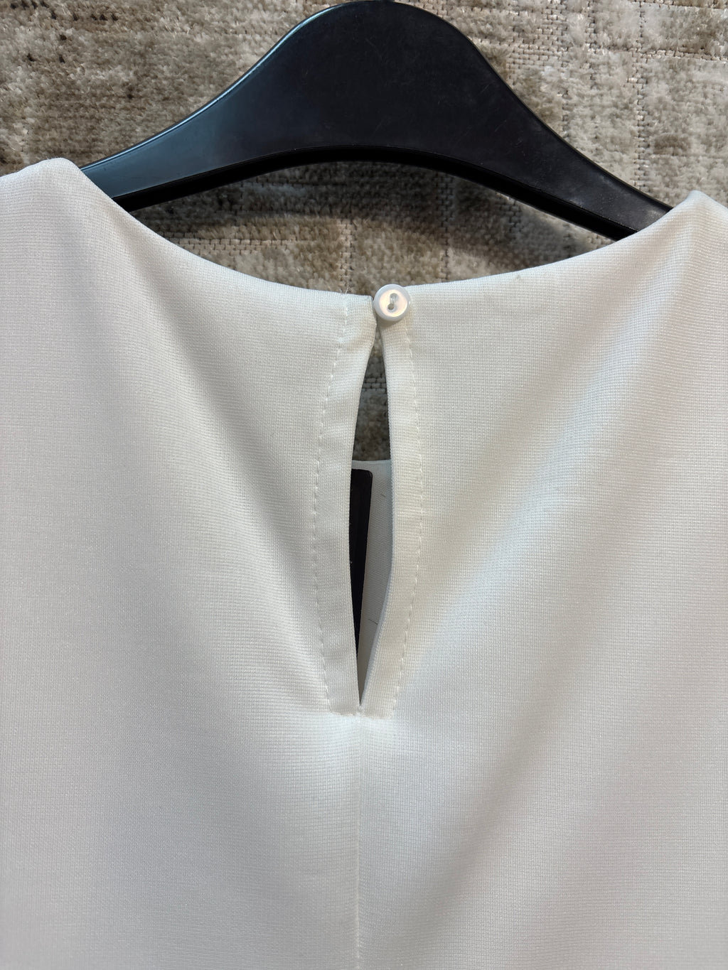 Feather-Trim Sleeveless Shift Dress